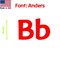 Aacc Self-Adhesive Vinyl Letter: B, Scale: 18 cm. Color: Red Font: Anders by, 12PK AACC-Anders-UB-Red-M18x12 - alternate 1