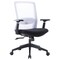Leisuremod Ingram Office Task Chair with Adjustable Armrests and Swivel and Tilt, White IO20W - alternate 1
