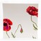 Homeroots Red and White Six Piece Square Floral Bone China Service For Six Dinner Plate Set 483515 - alternate 1