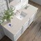 James Martin Vanities Bristol 60" Single Vanity, Bright White, w/ 3 CM Siberian Silestone Top w/FreePower Wireless Charger 157-V60S-BW-FSFR - alternate 2