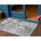 Homeroots 3' X 5' Gray Charcoal And Silver Floral Washable Indoor Outdoor Area Rug 582752 - alternate 1