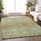 Homeroots 5' X 8' Artichoke Green Ivory And Brown Abstract Washable Indoor Outdoor Area Rug 603072 - alternate 2