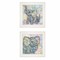 Homeroots Set Of Two Elephant I and II 1 White Framed Print Wall Art, 2PK 407243 - alternate 1