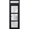 Vdomdoors Front Exterior Prehung FiberGlass Door Frosted Glass / Manux 8552 Matte Black / Transom Window / Of MANUX8552EXD-BLK-W36 x H80+14-RH - alternate 1