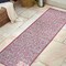 Jonathan Y Madrid Vintage Filigree Textured Weave Light Gray/Fuchsia 2 ft. x 8 ft. Indoor/Outdoor Runner Rug SMB107I-28 - alternate 2
