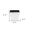 Homeroots 7in Silver Recycled Plastic Indoor Outdoor Square Pot Planter 488270 - alternate 2