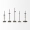 Homeroots Set of Two Dark Brown Abstract Metal Cylinder Table Vases, 2PK 397538 - alternate 2