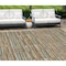 Homeroots 8' X 10' Orange Copper And Gray Striped Washable Indoor Outdoor Area Rug 587923 - alternate 1