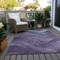 Homeroots 9' X 12' Purple And Gray Abstract Washable Indoor Outdoor Area Rug 618176 - alternate 3