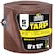 Boen All Purpose Tarp, 9 ft x 12 ft, 5 Mil, Brown, Polyethylene BR5T-912 - alternate 1