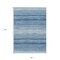 Homeroots 5' X 8' Blue And Ivory Abstract Washable Indoor Outdoor Area Rug 599941 - alternate 2