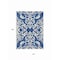 Homeroots 10' X 14' Navy Blue And Ivory Damask Washable Indoor Outdoor Area Rug 614448 - alternate 2