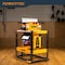 Powertec Flip Top Tool Stand with Caster Wheels - Mobile Workbench with 300lb Capacity UT1012 - alternate 2