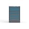 Strong Hold 10 drawer cabinet - (4x 2ft, 4x 3ft, 2x 4ft) - Blue accents - Electronic Lock S3044-PPRAS-1001FS - alternate 1
