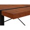 Homeroots 49" Brown and Black Wood and Metal Sled Computer Desk 489863 - alternate 2