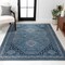 Jonathan Y Dalyan Geometric Medallions Non-Slip Machine-Washable Blue/Gray 4 ft. x 6 ft. Area Rug WSH101C-4 - alternate 3