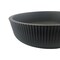 Castello Usa Yale 14-inch Bathroom Vessel Sink - Matte Black with Vertical Stripes CB-VC-3-SMBV-14 - alternate 2
