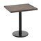 Flash Furniture Bennett 24 in x 30 in Solid Wood Indoor Tabletop in Dark Brown with 18 in Round Dining Height GSF-REC2430-DKBRN-TR18-GG - alternate 1