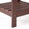 Homeroots 15" Brick Red Plastic Outdoor Side Table 543732 - alternate 2