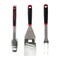 Gibson Home Huckleberry 3 Piece Stainless Steel BBQ Tool Set in Black and Red 126342.03 - alternate 1