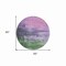 Homeroots 8' Lavender And Lilac Round Abstract Washable Indoor Outdoor Area Rug 610939 - alternate 2