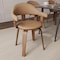 Leisuremod Modern Wooden Dining Chair, Walnut Color Frame in Brown, Brivo Collection BC22BR - alternate 2