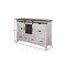 Homeroots 62" Antiqued White Solid Wood Six Drawer Triple Dresser 524533 - alternate 2