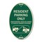 Signmission Parking Restriction Sign Resident Parking Onl, 12 In X 18 In Architectural, Heavy Gauge Aluminum A-OV-G-1218-23368 - alternate 1