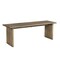 Homeroots 55" Brown Solid Wood Dining Bench 554623 - alternate 3