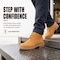 Handpoint Mens 4.7 in Soft Toe Work Boots-Wheat Nubuck Leather Safety Boots, Slip Resistant Rubber Outsole, 9 H82103D-9 - alternate 2