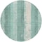 Homeroots 8' Pale Aqua And Teal Blue Round Striped Washable Indoor Outdoor Area Rug 617850 - alternate 2