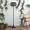 Jonathan Y Jaemin 58" Modern Coastal Faux Rattan Integrated Indoor/Outdoor LED Solar Powered Floor Lamp, Black JYL2601A - alternate 2