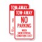 Signmission Tow-Away No Parking When Snow Removal Conditions Exist, 12'' X 18'', Heavy Gauge Aluminum, 2PK A-1218-2PACK-22794 - alternate 1