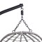 Leisuremod Summit Foldable Egg Swing Chair with Stand, Grey UV-Resistant Wicker, & Weatherproof SSCGR-35LGR - alternate 2
