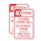 Signmission No Parking Customer Parking Only No Overnight Parking -, 12'' X 18'', Heavy Gauge Aluminum, 2PK A-1218-2PACK-23754 - alternate 1