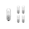 Bulbrite Mini 75w Equivalent T8 Medium Screw Base E26 in Clear Finish Dimmable 2900K Halogen Light Bulb, 5PK 861992 - alternate 1
