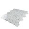Apollo Tile White 11x12 Bianco Carrara, Bardiglio Marble Polished Floor and Wall Mosaic Tile 4.73 sqft/case, 5PK APLDC88G35A - alternate 2