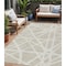 Homeroots 5' X 8' Beige And Ivory Geometric Washable Indoor Outdoor Area Rug 600415 - alternate 1