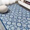 Jonathan Y Gallia Tile Trellis High-Low Light Gray/Blue 3 ft. x 5 ft. Indoor/Outdoor Area Rug AMC107B-3 - alternate 2