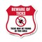 Signmission Beware Of Ticks Shield Sign Ticks May Be, 12 Inch X 12 Inch, Aluminum Metal Sign SHI-A-12-362 - alternate 1
