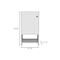 Homeroots 18" White Wood Freestanding Single Door Bathroom Vanity With Sink 478248 - alternate 2