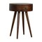 Homeroots 22" Chestnut Solid Wood One Drawer Nightstand 651496 - alternate 2