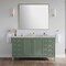 James Martin Vanities Chicago 60" Sgl Vanity, Smokey Celadon, w/ 3 CM Siberian Silestone Top w/FreePower Wireless Charger 503-V60S-SC-FSFR - alternate 2