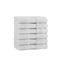 Arkwright Home Egyptian Cotton Washcloth 13x13 Light Grey - Pack of 6, 6PK P-EGYP-1313-LGY - alternate 1