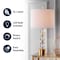 Jonathan Y Ashley 25.25" Crystal LED Table Lamp, Clear/Brass JYL5017A - alternate 2