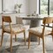 Homeroots Set Of Two 17" X 17" Taupe Faux Fur Solid Color Dining Chair Pads 476614 - alternate 2
