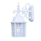 Homeroots White Window Pane Lantern Wall Light 398602 - alternate 1