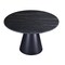 Homeroots 47" Black Ceramic and Metal Pedestal Base Round Top Dining Table 555188 - alternate 1