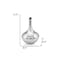 Homeroots 13" Silver Bud Aluminum Table Vase 480057 - alternate 2