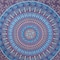 Homeroots 92" X 84" Sky Blue And Purple Mandala Cotton Hanging Tapestry 397422 - alternate 2